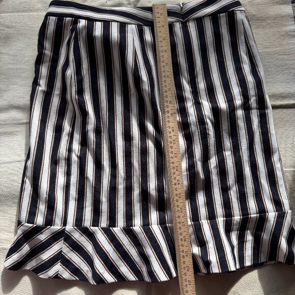 Ann Taylor Skirt Womens Sz 10 Pencil Straight Striped Black Work Career Fall - Picture 3 of 3